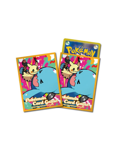 Pokemon Center Mimikyu & Wobbuffet Orange Sleeves