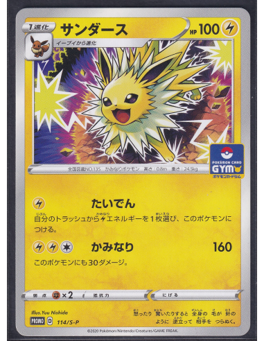 Jolteon (S-P 114) Sword & Shield Promos M2-Losse Kaarten & PSA Slabs-PokeJapan