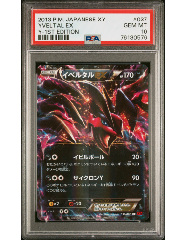 PSA 10 Yveltal EX - Y base