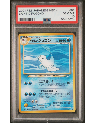 PSA 10 Light Dewgong - Neo 4 - POP 19